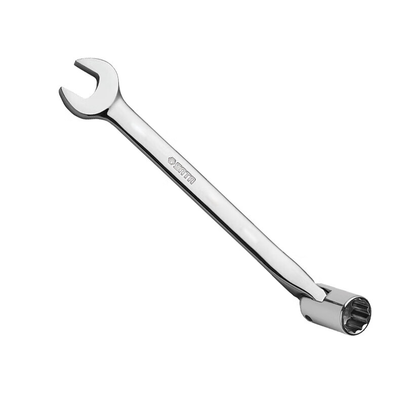 世达(SATA)47605全抛光套筒开口扳手17MM高清大图