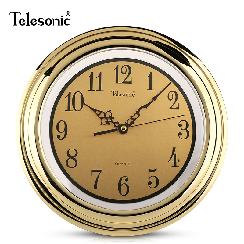 天王星(Telesonic)石英钟书房客厅挂钟八卦钟表复古中国式时钟 12英寸