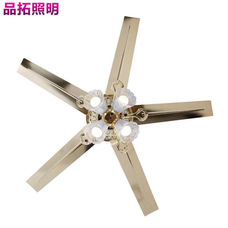 Grevol品拓PINTUOLED风扇灯吊扇灯简约现代吸顶灯铁艺时尚餐厅客厅卧室灯具遥控壁控线控吊扇灯灯具灯饰15M2