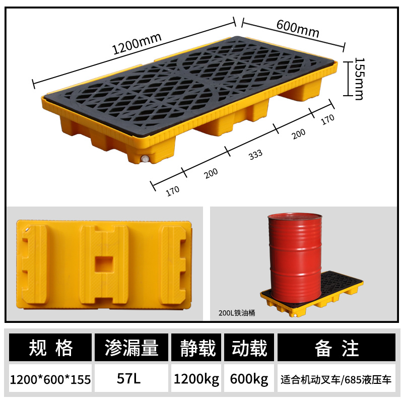 铭思达防渗漏托盘60*120*15.5cm个高清大图