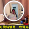 大号智能ins网红led化妆镜带灯台式桌面北欧宿舍补光梳妆镜子美妆|金色45智能蓝牙音乐旋转镜需要黑色白色备注