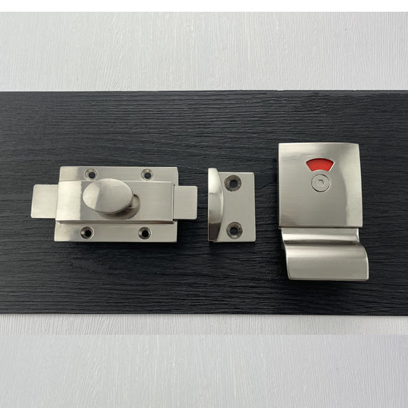 红鲸鱼 卫生间隔断门锁 厕所配件插销(孔距38*36mm)1个高清大图