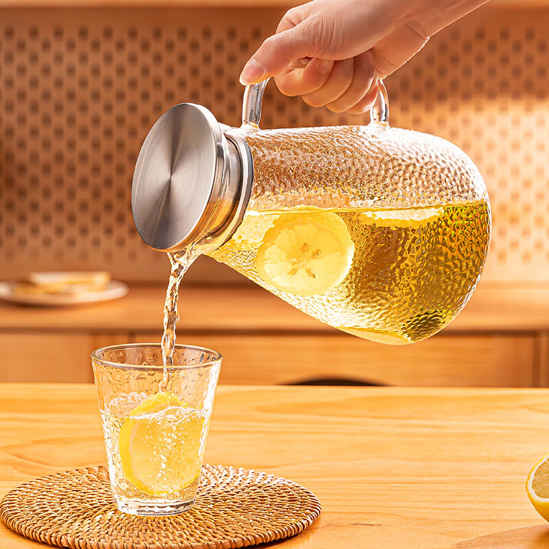 千里谷 KLG-CJ01 高硼硅玻璃锤纹1800ml 茶具 1.00 套/个 (计价单位:个) 透明色高清大图