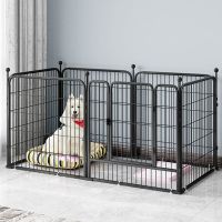 黑色 单片或多片(联系客服) 宠物围栏狗笼子小中大型犬家用室内宠物笼狗栅栏超大空间兔笼护栏