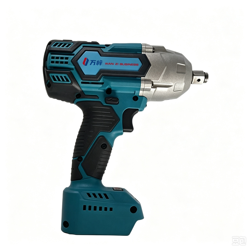 万梓 锂电无刷电动冲击扳手 18V 12.5mm220Nm 两电一充 台高清大图