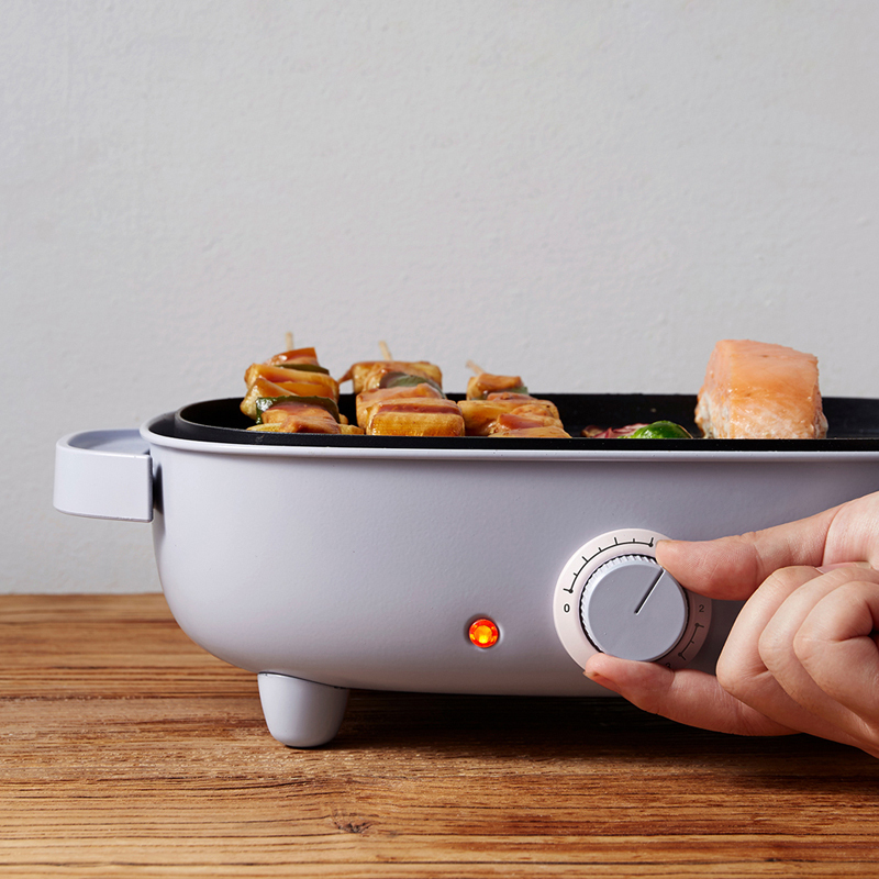 小熊bear电烤炉电煎锅多功能料理锅dklc12v1