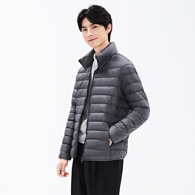 高梵GOLDFARM冬季版潮流时尚立领羽绒服男士轻薄短款修身青年保暖轻羽绒