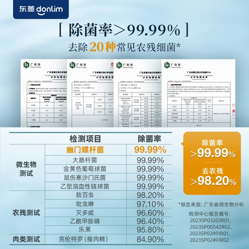 东菱(Donlim)升级转转果蔬清洗机 除菌除农残自动洗菜机 洗菜消毒神器 无线便携清洗机DL-1326[钛金灰]高清大图
