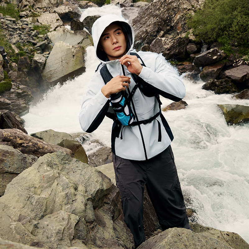 361°畅跑无惧雨屏冲锋衣新款防水防风冲锋衣男户外登山服高清大图