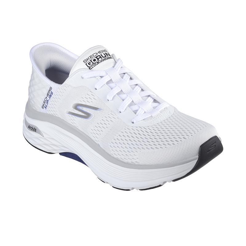 斯凯奇(Skechers)男跑步鞋加厚缓震支撑舒适透气防滑耐磨运动鞋高清大图