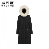 波司登女大毛领中长款新款羽绒服时尚冬季保暖外套