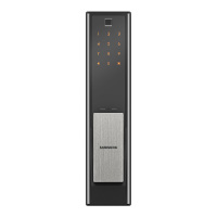 三星(SAMSUNG)智能家用防盗门锁指纹密码锁电子门锁蓝牙解锁 SHP-DP738 拉丝银