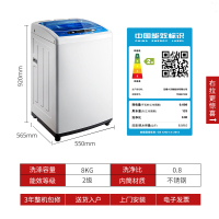 小天鹅(LittleSwan)TB80V320 8公斤KG宿舍家用非变频全自动波轮洗衣机带甩干脱水 迷你 洗衣机自编程