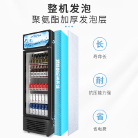 东贝饮料柜HL-LC230Z商用冷藏展示柜冰柜保鲜柜立式单门超市冰箱可乐啤酒柜 默认发黑色