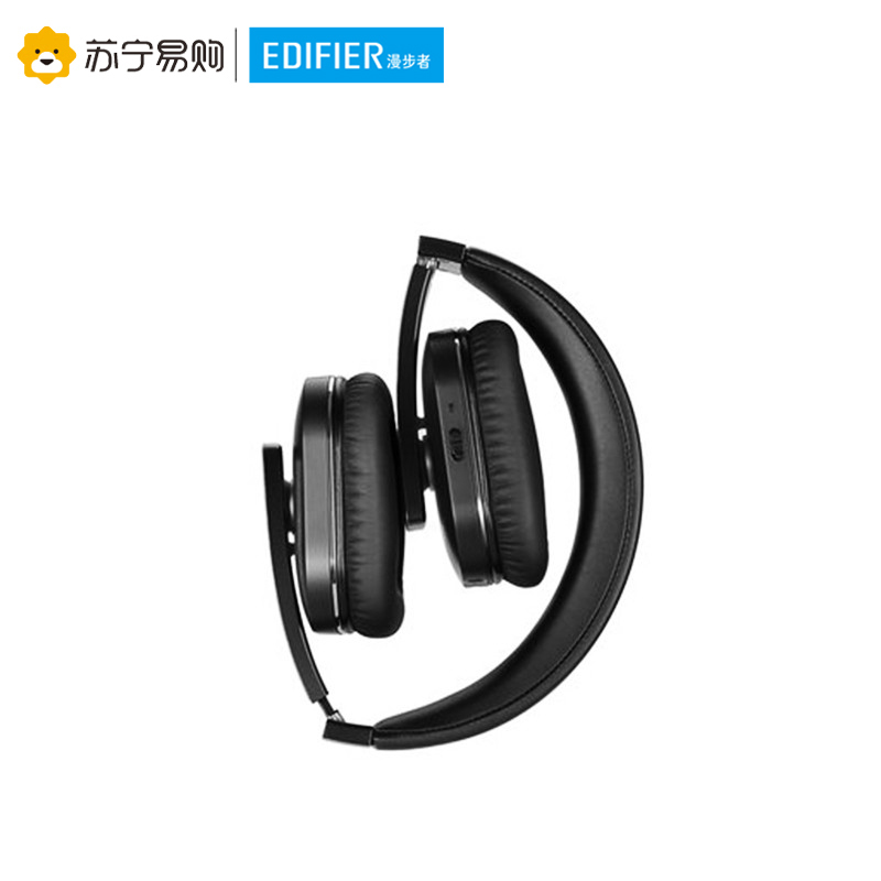 漫步者Edifier W845NB全包耳头戴式蓝牙无线耳机主动降噪手机音乐耳麦3.5mm插孔 黑色