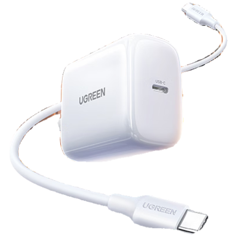 绿联Ugreen快充充电器通用苹果8到17全系iPadAirPods安卓TypeC接口手机平板多设备高效充电设计
