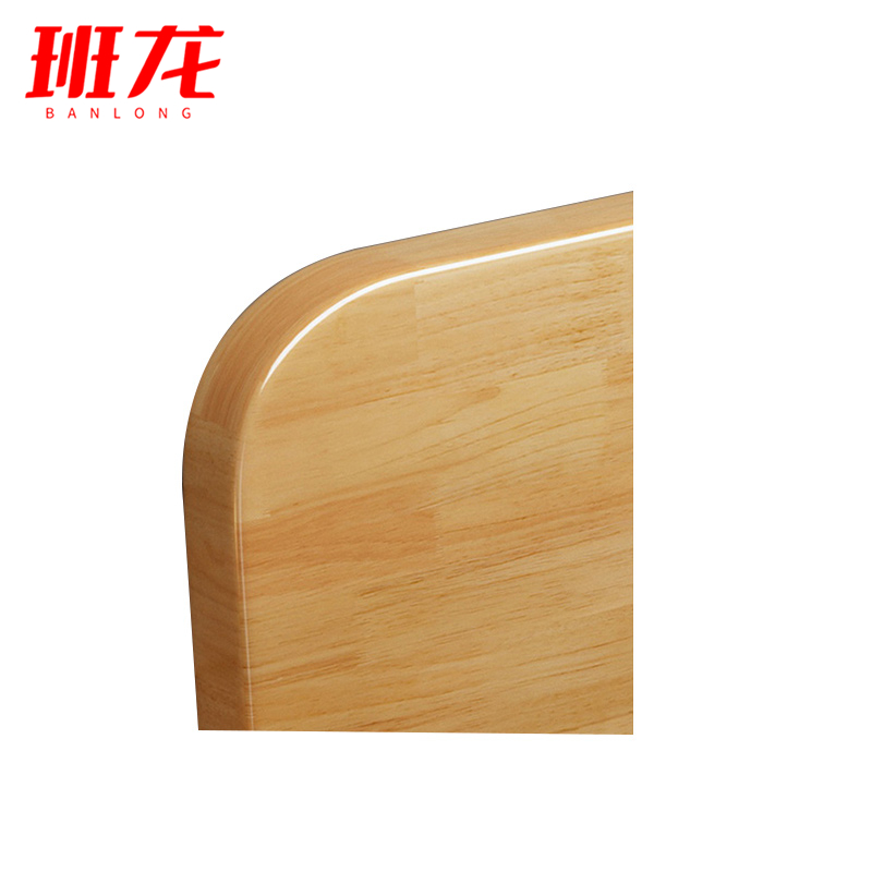 班龙高箱床1.35*2米+床垫原木色套高清大图