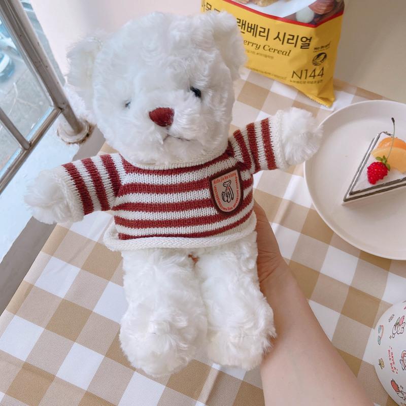 封后韩国ins网红毛绒小熊玩偶公仔可爱超萌卷毛泰迪熊女朋友生日礼物