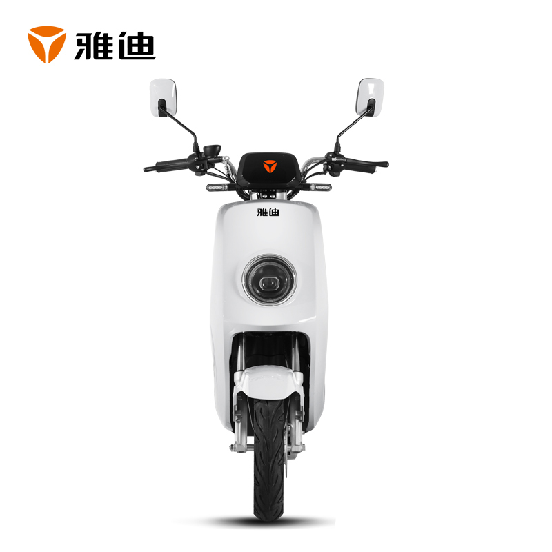 雅迪(yadea)电动车新款电瓶车豪华电摩电动车时尚踏板男女代步电动轻便摩托车莱羽E1 60V22AH石墨烯[白色]
