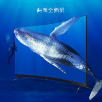 TCL 65T3S 65英寸4K超高清 人工智能 全面屏曲面电视 7.9mm金属超薄电视（黑色）
