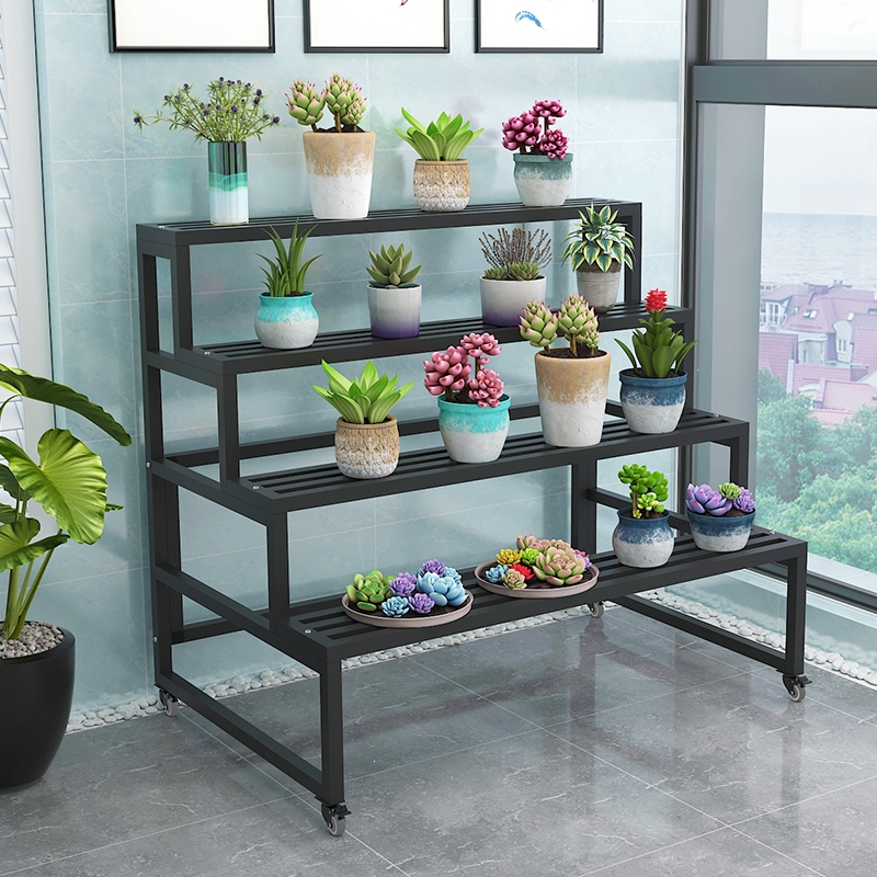 定制阳台花架落地式多层阶梯式北欧阿斯卡利防水防锈庭院铁艺多肉室内外花盆架报价 参数 图片 视频 怎么样 问答 苏宁易购