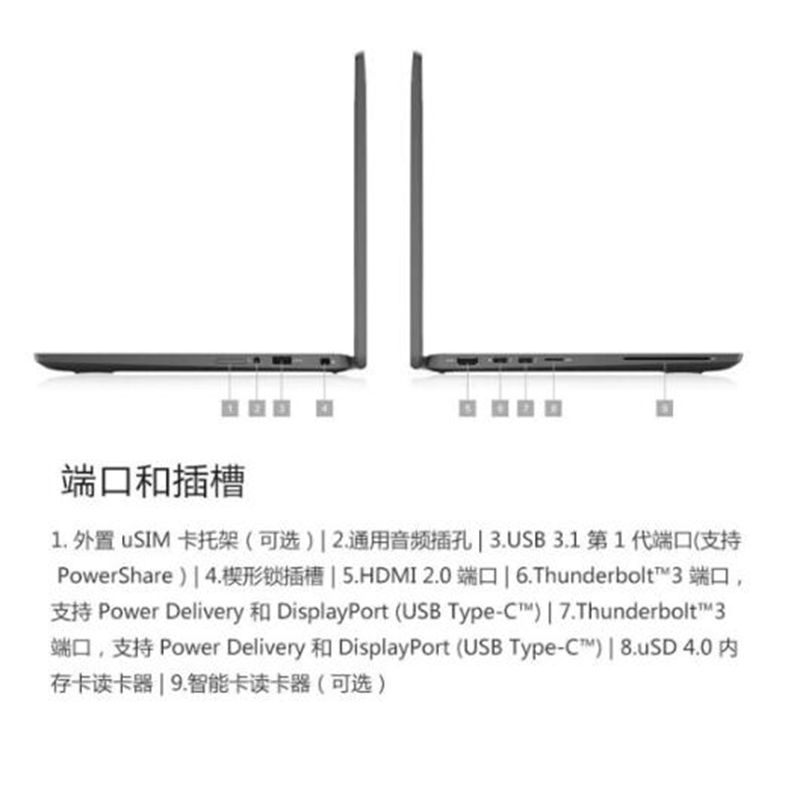 戴尔(DELL)Latitude 7310 13.3英寸笔记本电脑i7-10610U 16G 512G固 W10H三年保