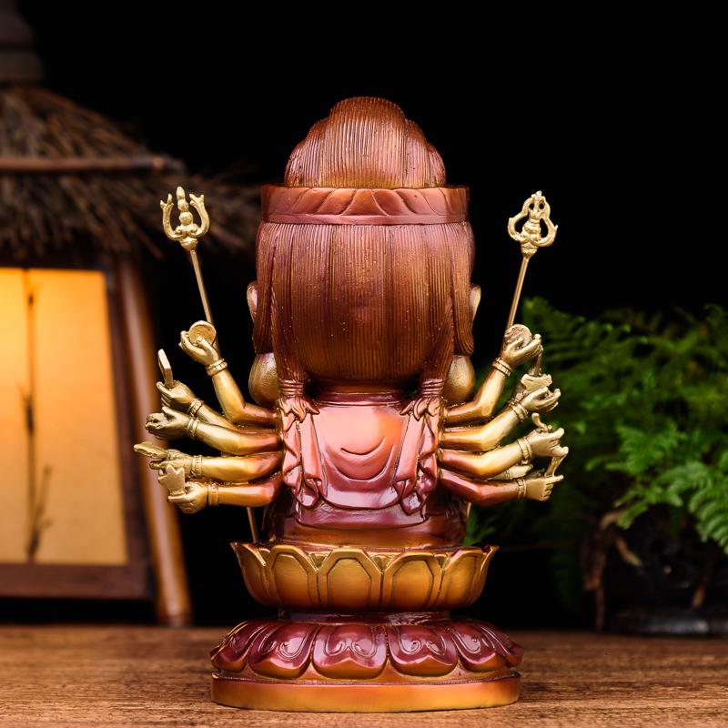 美帮汇千手观音佛像 生肖守护神属鼠菩萨家用居家供奉摆件高清大图