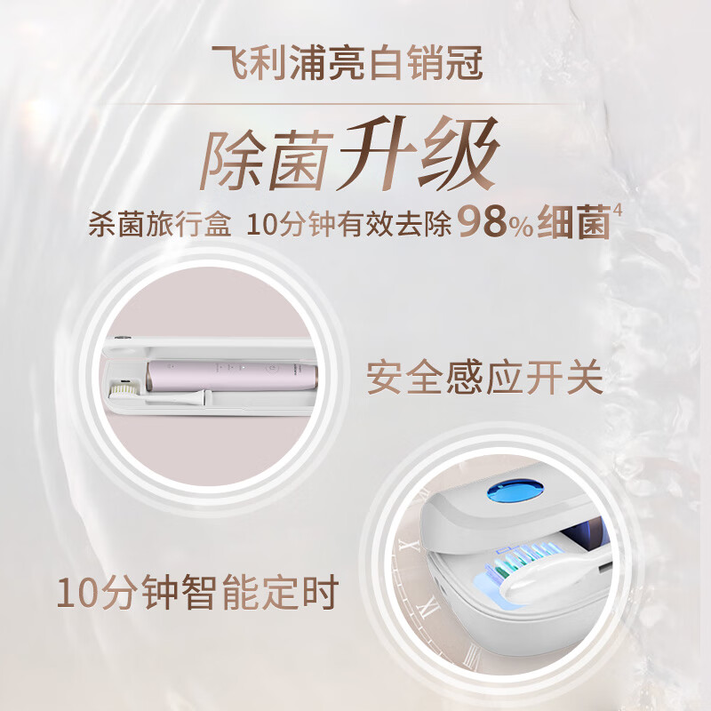 飞利浦(PHILIPS)电动牙刷S5 紫外线杀菌盒HX2461/04 蔷薇粉(规格:套)高清大图