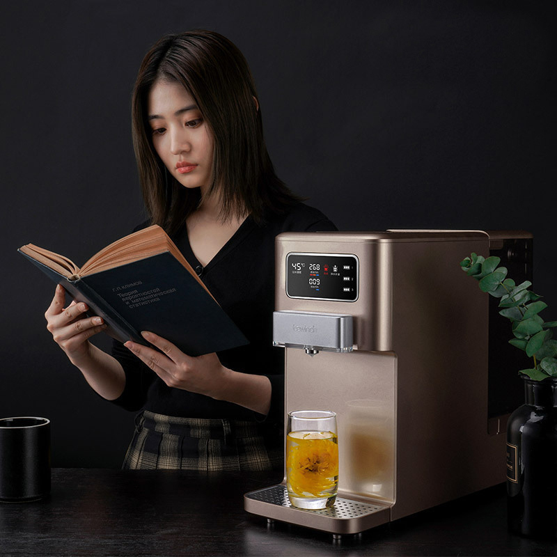 [自营店]碧云泉/bewinch 净水器直饮一体机 速热净化智能净饮机 台上式 免安装 反渗透净水机 G5-浮世金