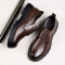 男士休闲皮鞋2024年新款百搭潮流时尚高档真皮商务工作鞋豆豆鞋男