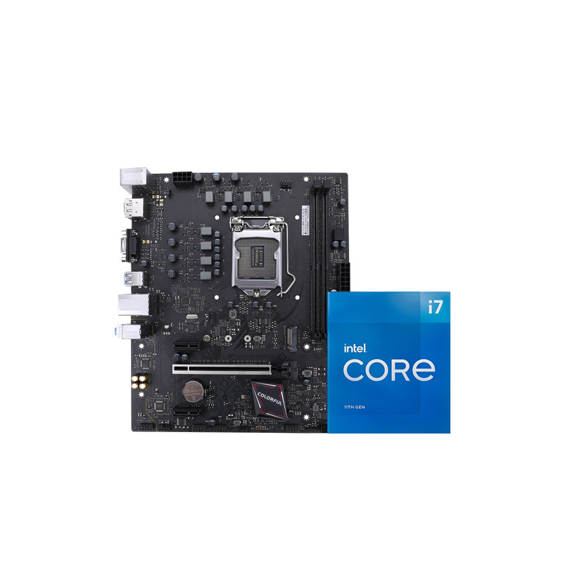 七彩虹 BATTLE-AX B560M-HD DELUXE V20主板+英特尔i7-11700 板U套装