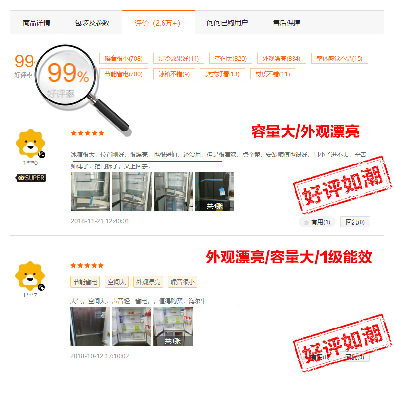 海尔(Haier)BCD-501WDGR 501升十字门冰箱一级能效变频彩晶自锁式干湿分储 TABT杀菌家用多门风冷无霜高清大图