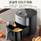 美的(Midea)6L空气炸锅2000W立体双热源炙烤纸盘烤免洗免翻面不沾健康涂层一机多能MF-KZE6015