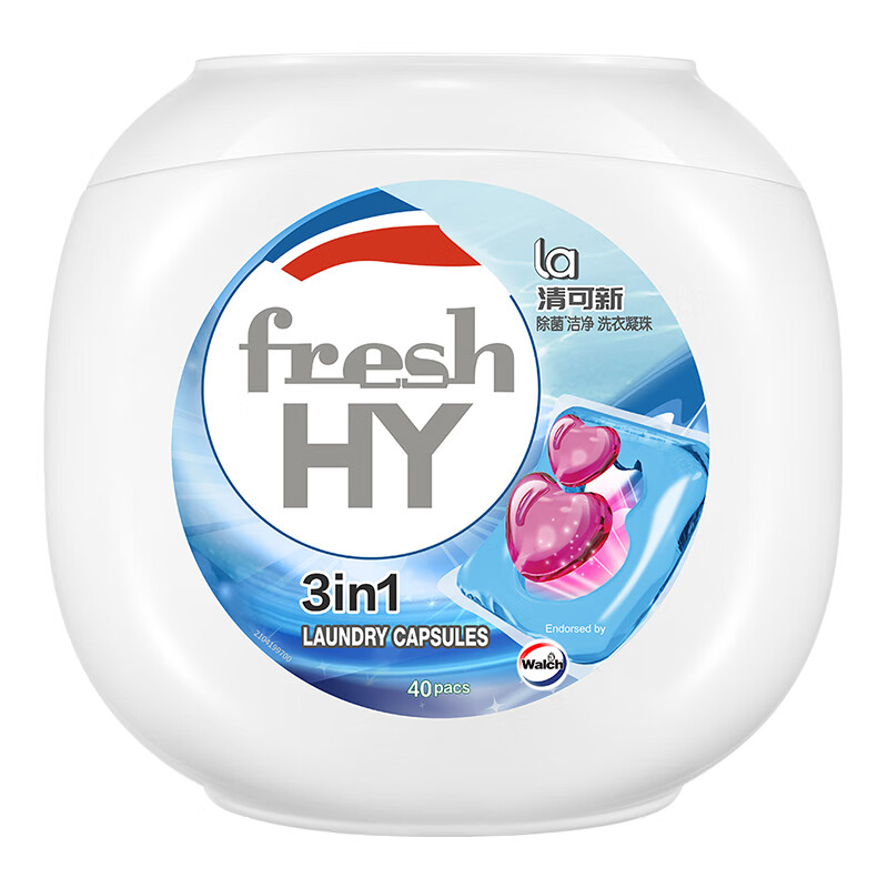 妈妈壹选 La 3in1洗衣凝珠10ml*40粒 除菌除螨 深层洁净无荧光剂 洗衣珠