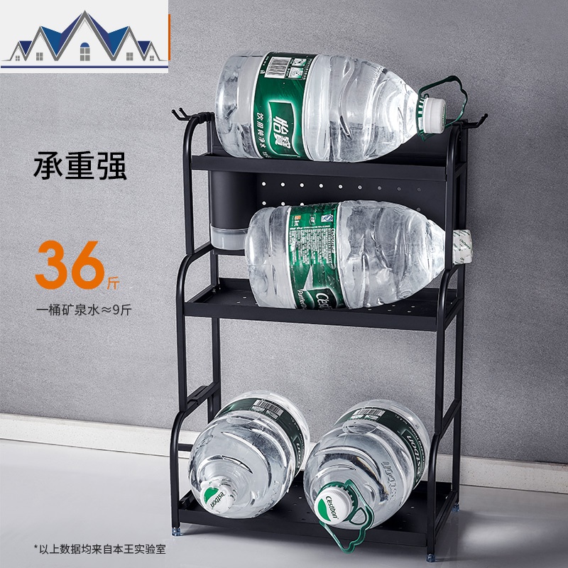 不锈钢厨房置物架黑色台面多功能用品家用大全调味品调料收纳刀架 三维工匠高清大图