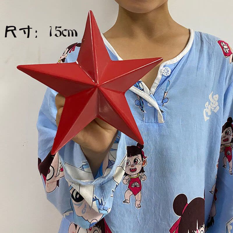 维诺亚工业风墙面金色大五角星创意铁艺壁饰立体挂饰酒吧不规则装饰挂件图片