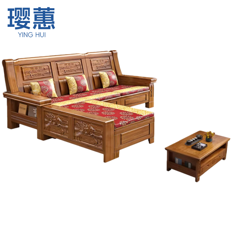 璎蕙 沙发3+贵妃 组高清大图