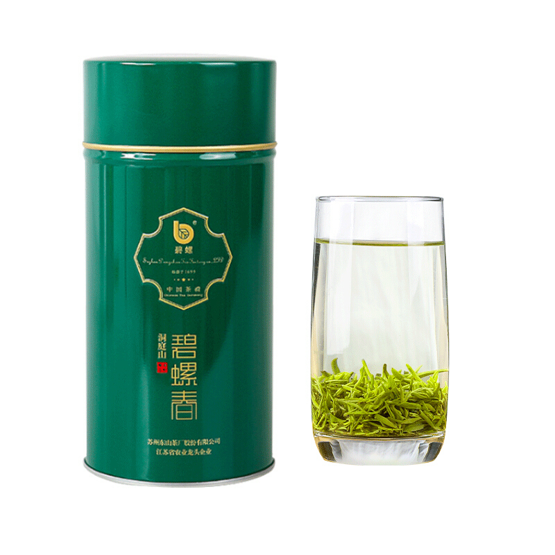 苏宁宜品自营2022新茶碧螺牌苏州原产地东山茶厂洞庭山碧螺春明前特级一等50g 中国制茶大师品牌,明前嫩芽采摘茶叶