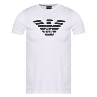 EMPORIO ARMANI 阿玛尼 2020年新款男士夏季红色棉质logo印花短袖T恤