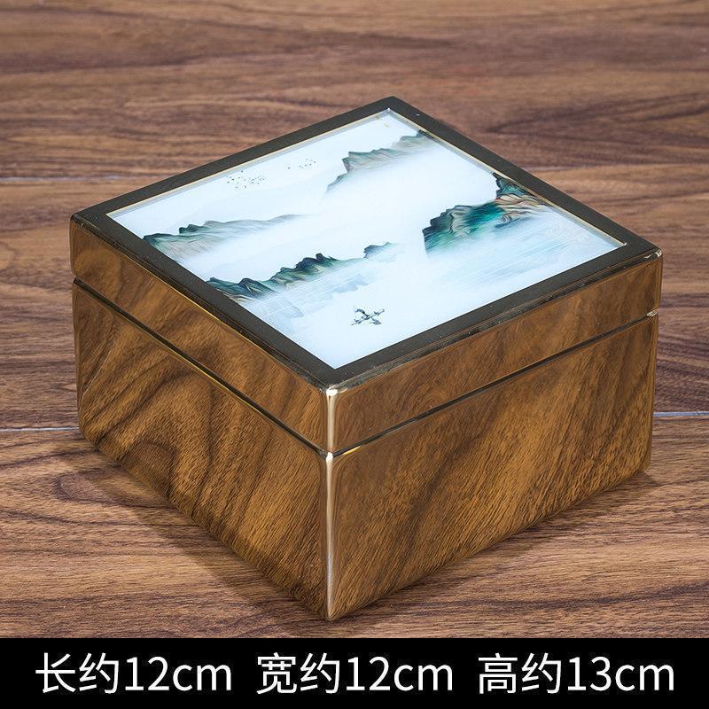 美帮汇欧式陶瓷首饰盒装饰盒摆件美式复古创意家用卧室梳妆台收纳饰品盒高清大图