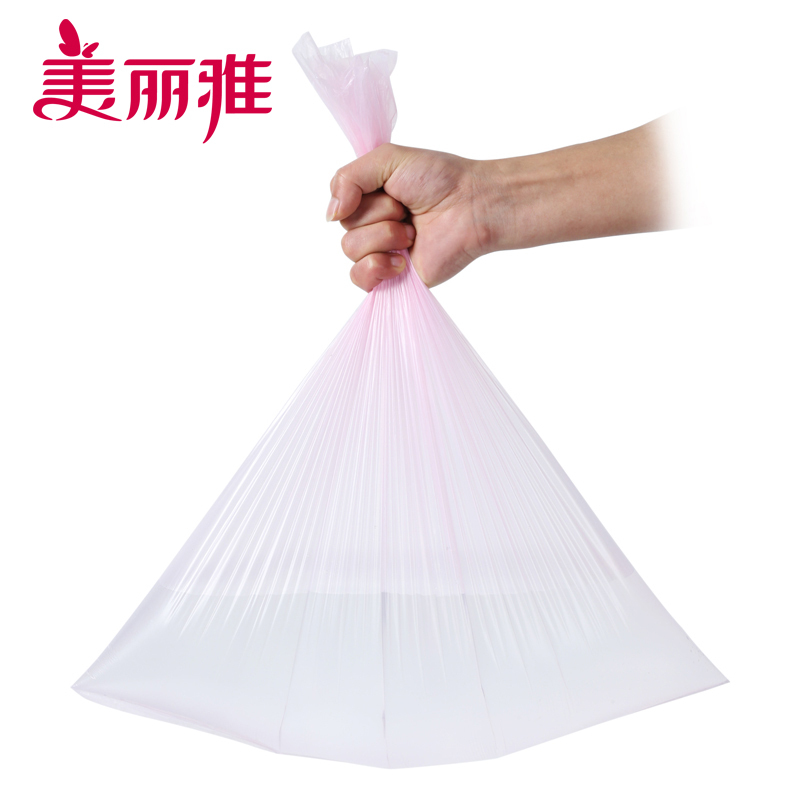 美丽雅垃圾袋厚实强韧型大号50*60cm*20只*3卷(新旧包装随机)