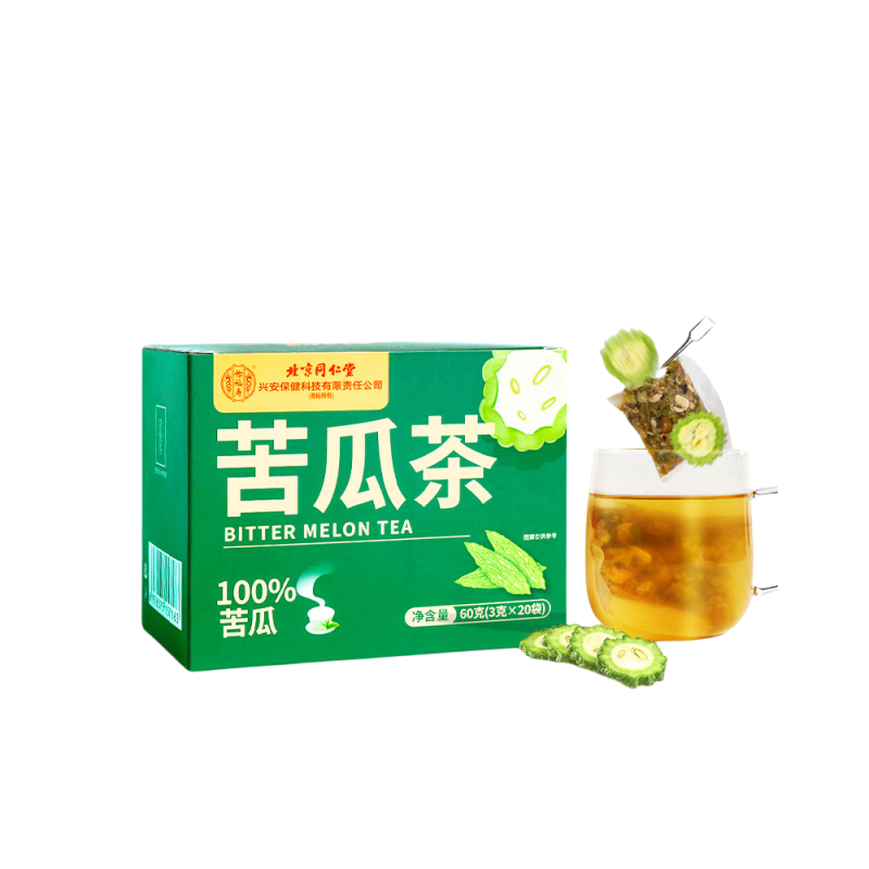 拍2发3 同仁堂苦瓜茶绛山苦瓜素糖云南血苦瓜小瓜清茶官方旗舰店高清大图