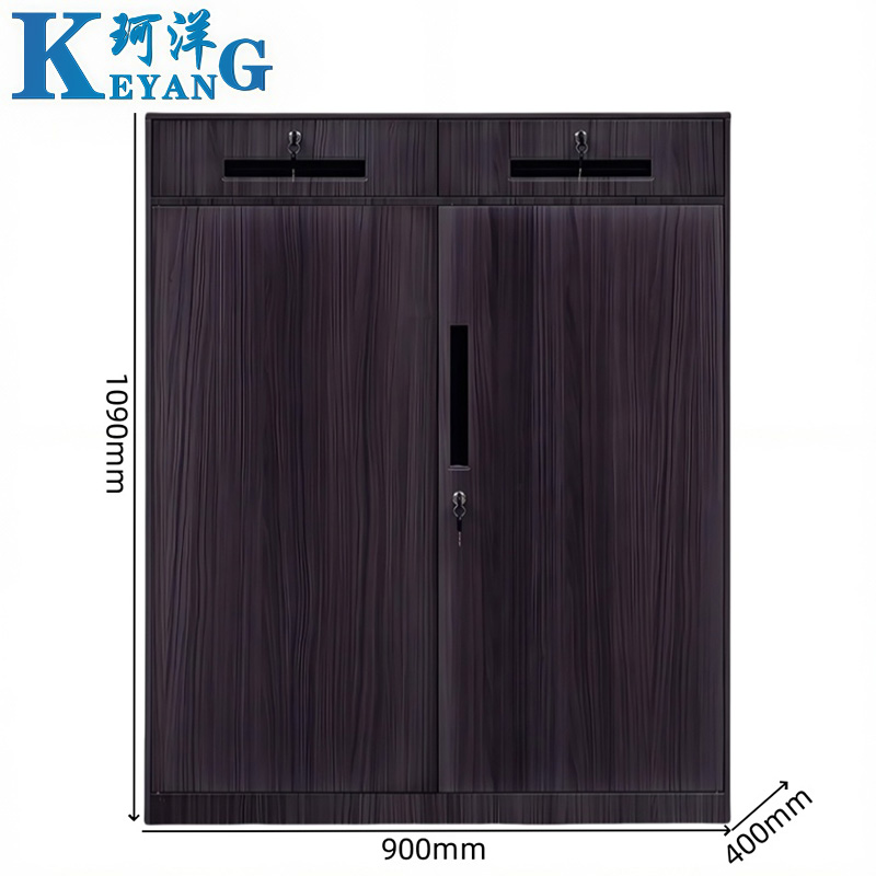 珂洋 文件柜矮柜 二斗下节(灰木纹) 台高清大图