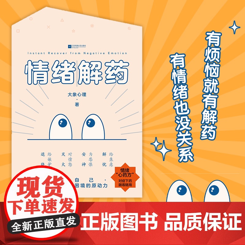 情绪解药:爱自己,是走出情绪困境的原动力 大象心理 江苏凤凰文艺出版社 正版书籍