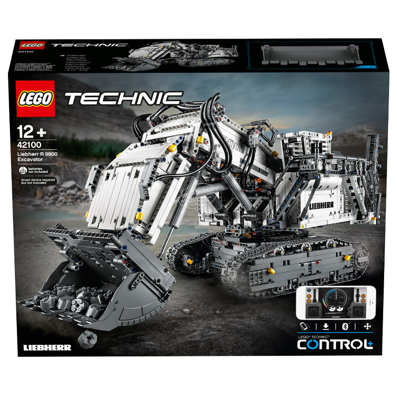 LEGO乐高机械组系列Liebherr R 9800 挖掘机42100 男孩女孩12岁+生日礼物 玩具积木