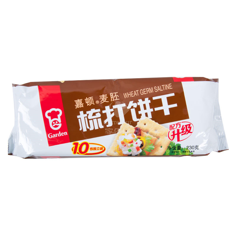 嘉顿 梳打饼干(麦胚)230g/袋