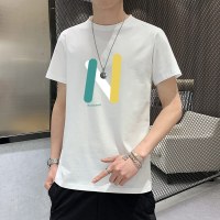 YETE夏季男士短袖T恤纯棉2023新款上衣服男生夏天打底衫潮流潮牌