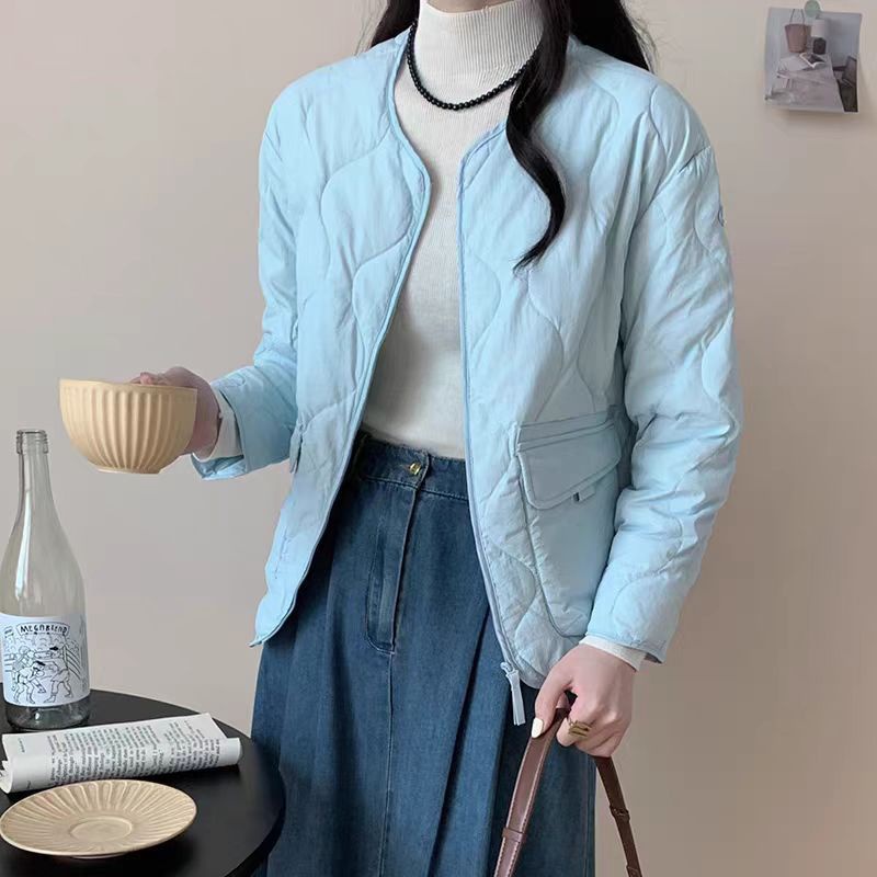 羽绒服女款冬季2025新款高级感羽绒外套短款小香风平湖女冬季羽绒服高清大图