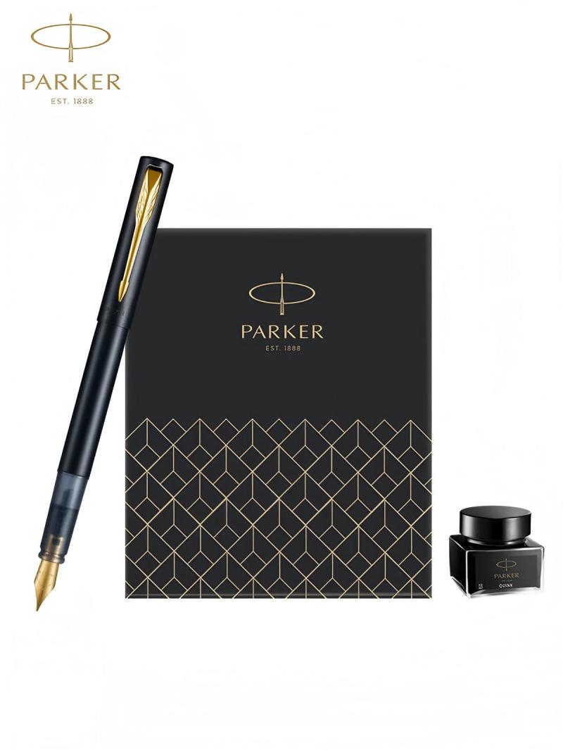 派克(PARKER)钢笔 签字笔 七夕礼物 教师节礼物 高端送礼生日礼物AI定制贺卡 威雅XL幻夜黑墨水笔 迷你墨水礼盒