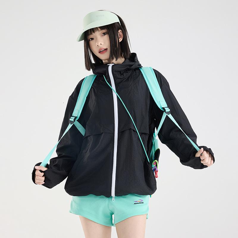 2026防晒衣女外穿夏季防紫外线UPF100防晒外套新款男女同款防晒服 男女同款-黑色 S（建议体重100-120斤）